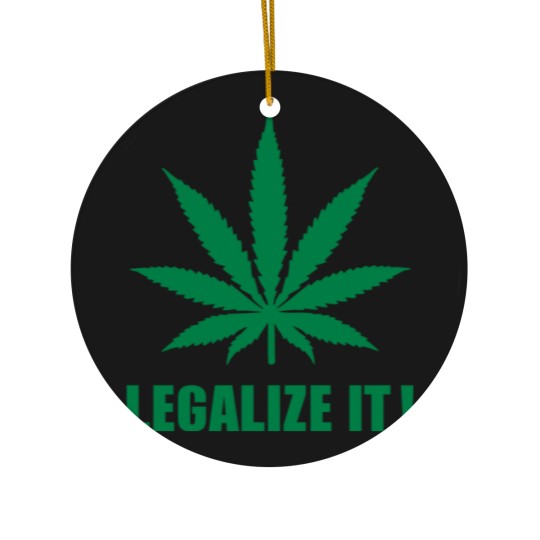 Discover Marijuana Legalize it Ceramic Ornaments