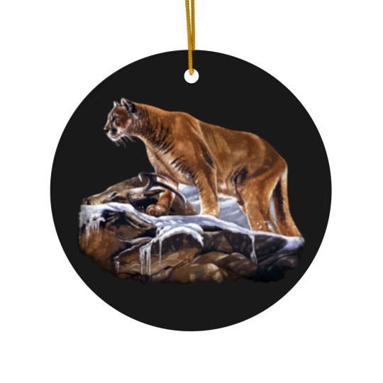 Discover Mountain Lion Cougar Ceramic Ornaments