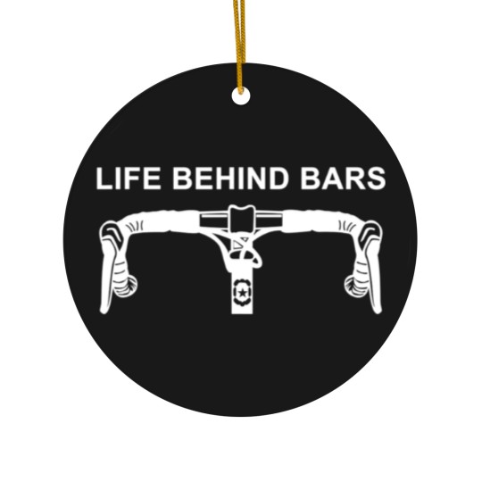 Discover LIFE BEHIND BARS Ceramic Ornaments Funny Cycling Biking Ceramic Ornaments