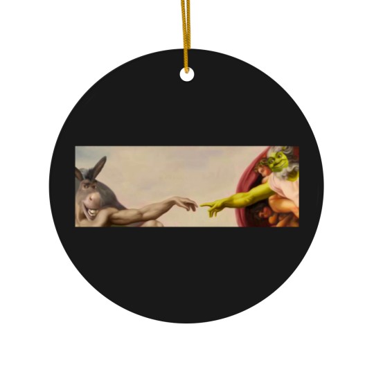 Discover Shrek hands of God Classic Ceramic Ornaments, Love Shrek Ceramic Ornaments