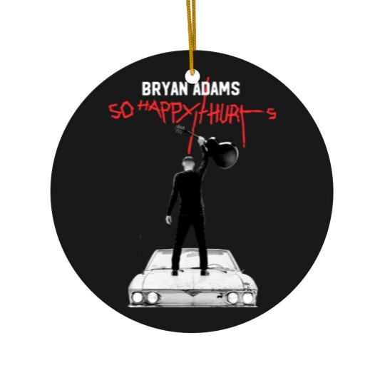 Discover Color Bryan Adams Tour 2023 Ceramic Ornaments, So Happy Hurts Tour, Vintage Bryan Adams Ceramic Ornaments