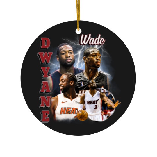 Discover Dwyane Wade Vintage Ceramic Ornaments, Vintage 90s Graphic Style Dwyane Wade Ceramic Ornaments