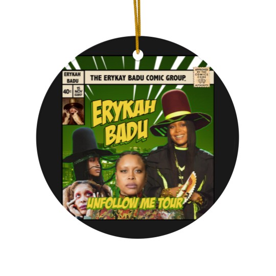 Discover Erykah Badu Comic Ceramic Ornaments, Erykah Badu Bootleg Ceramic Ornaments, Erykah Badu Ceramic Ornaments
