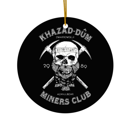 Discover Khazad-Dum Miners Club Ceramic Ornaments