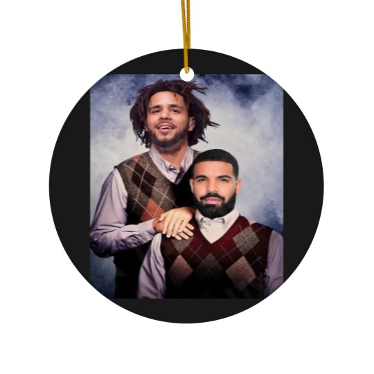 Discover Drake J Cole Ceramic Ornaments -Vintage 90s Ceramic Ornaments- Retro Rap Vintage 90S Y2k Bootleg Ceramic Ornaments