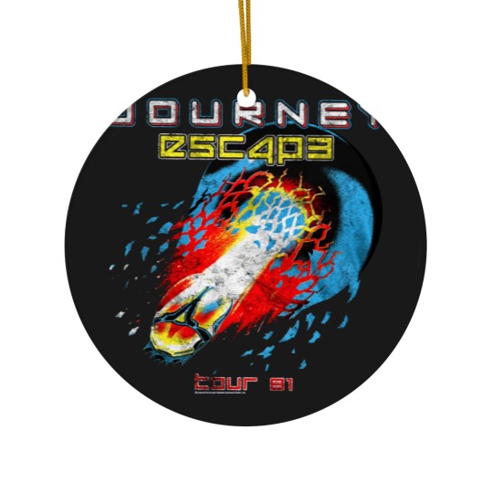 Discover Journey Escape Tour 1981 Rock Band Music Ceramic Ornaments