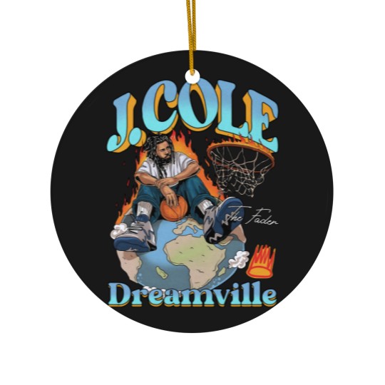 Discover J Cole Dreamville Vintage Ceramic Ornaments, J Cole Ceramic Ornaments, Rap Hip Hop, J Cole Merch