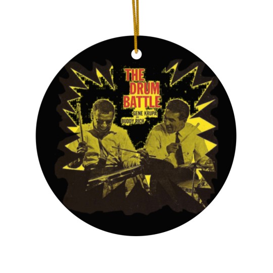 Discover Buddy Rich  Gene Krupa Drum Battle Ceramic Ornaments