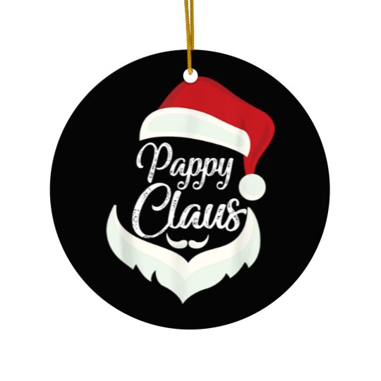 Discover Pappy Claus Christmas Pajamas Santa Costume Ceramic Ornaments