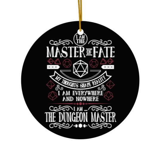Discover Dungeon Master (Black) Ceramic Ornaments