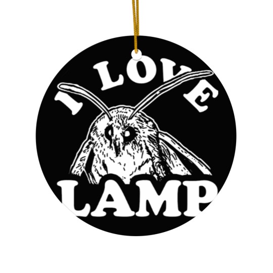 Discover I Love Lamp Moth Ceramic Ornaments