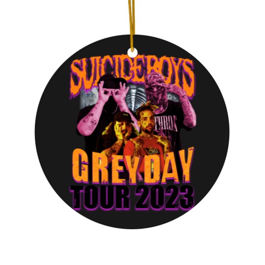 Discover Suicideboys Rap Ceramic Ornaments, Grey Day 2023 World Tour Vintage 90s