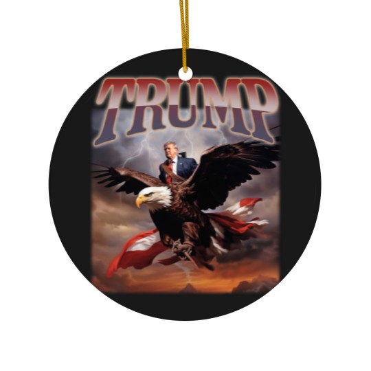 Discover Donald Trump Eagle Ceramic Ornaments Top Funny Election Campaign 2024
