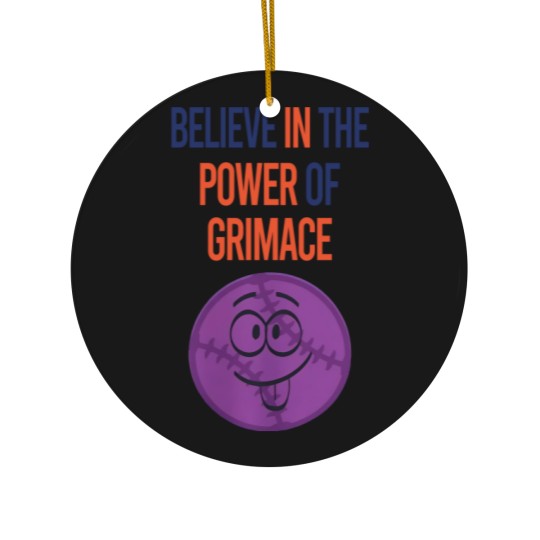 Discover Grimace Mets Ceramic Ornaments up to 5xl | NY Mets Humorous Gift, New York Baseball Winning Streak Fan Lucky Charm McD's Grimace, Orange and blue, Truth