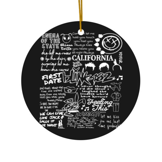Discover B182 Ceramic Ornaments, Blink -182 World Tour 2023, Pop-Punk Band Ceramic Ornaments