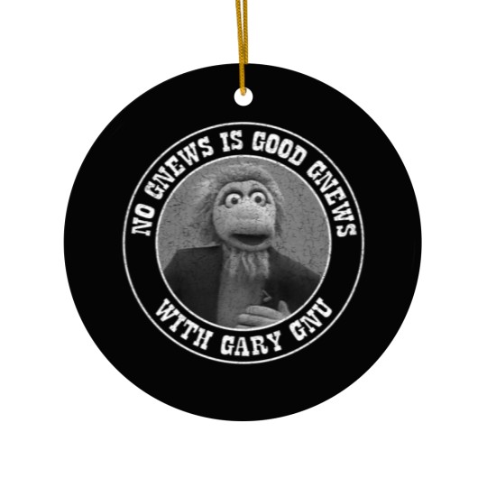 Discover No Gnews Is Good Gnews With Gary Gnu - The Great Space Coaster Ceramic Ornaments Ceramic Ornaments