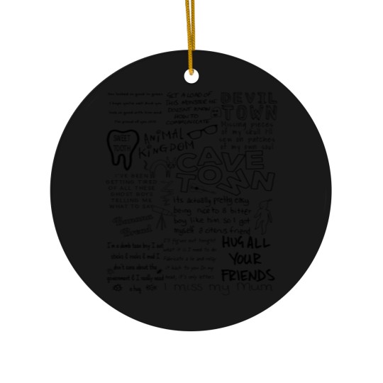 Discover Cavetown Doodle Unisex Heavy Cotton Ceramic Ornaments