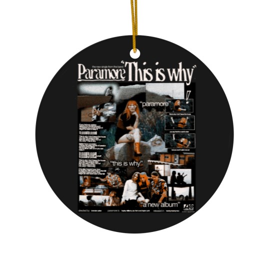 Discover Vintage This is Why Ceramic Ornaments, Paramore This is Why Ceramic Ornaments, Paramore Tour 2023 Ceramic Ornaments