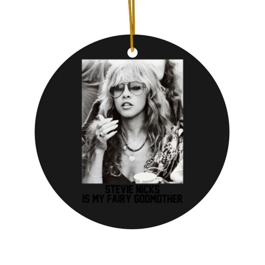 Discover Stevie Nicks Is My Fairy Godmother Ceramic Ornaments