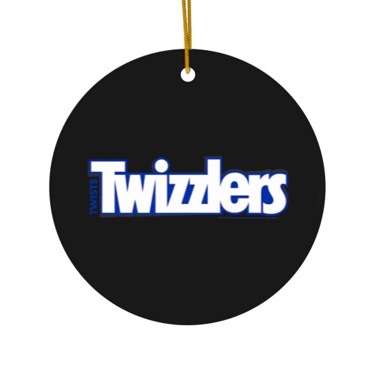 Discover Twizzlers Twists White Blue Logo Distressed Ceramic Ornaments