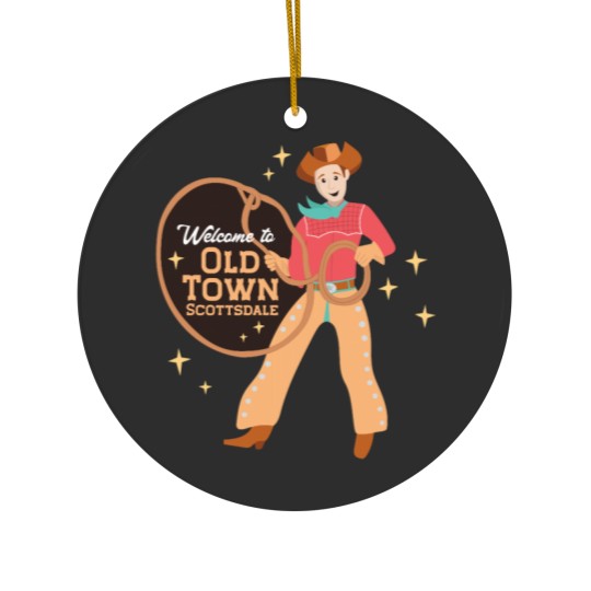 Discover Old Town in Scottsdale AZ Ceramic Ornaments