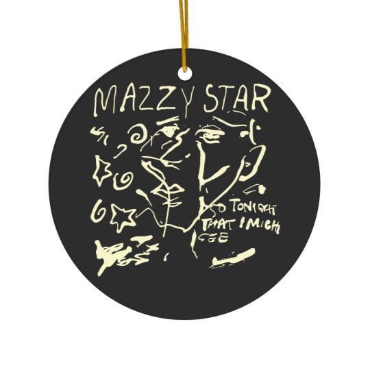 Discover Mazzy Star Ceramic Ornaments - Star So Tonight That basic black 90s Ceramic Ornaments