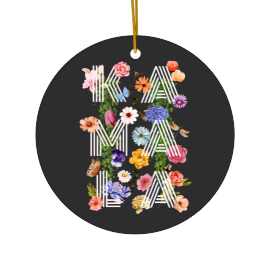 Discover Kamala Harris 2024 Botanical Ceramic Ornaments Wildflower Collection