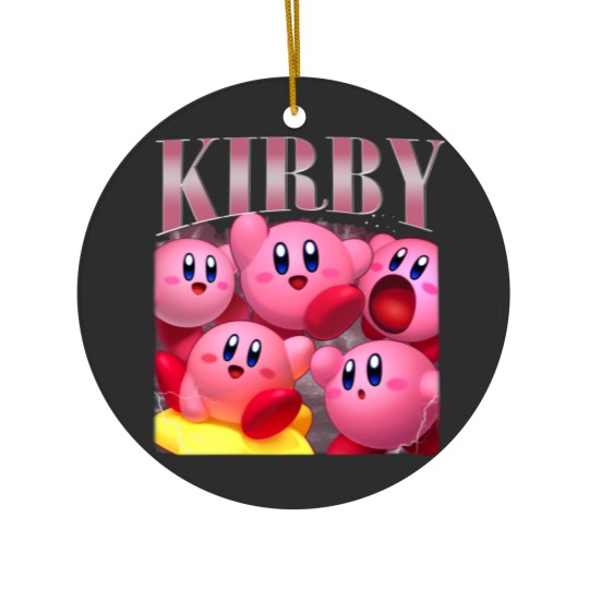 Discover Cute Vintage Kirby Ceramic Ornament - Fun Design
