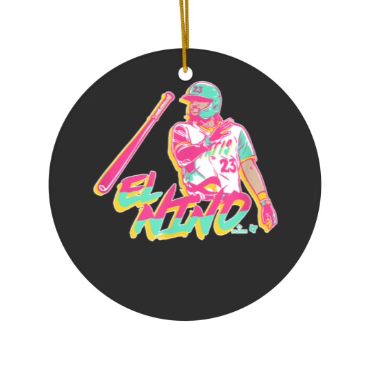 Discover FRD Tatis Jr - Bat Flip City - San Diego Baseball Ceramic Ornaments