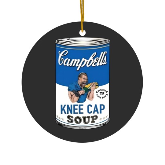 Discover Dan Campbell's Kneecap Soup Graphic Ceramic Ornaments, Dan Campbell Ceramic Ornaments