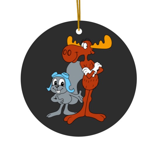 Discover Rocky and Bullwinkle Ceramic Ornaments