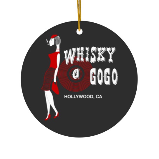 Discover Rare Whiskey A Go Go 80s Hollywood Calif ornia Rock and Roll Ceramic Ornaments