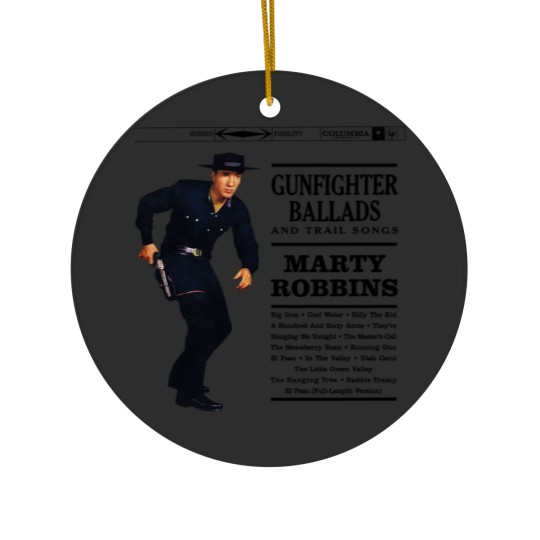 Discover Marty Robbins fighter BalladsBig Iron Ceramic Ornaments