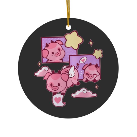 Discover Fat Nugget Valentine Hazbin Hotel Essential Ceramic Ornaments, Helluva Boss Sweaters