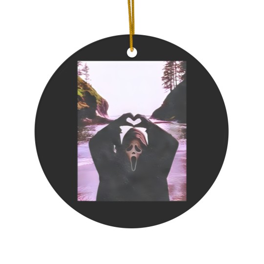 Discover Ghostface Scream Halloween Ceramic Ornaments