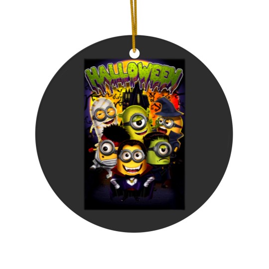 Discover Unisex Halloween Minions Jersey Short Sleeve Ceramic Ornaments