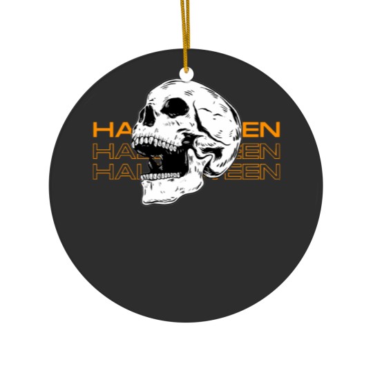 Discover Halloween Skull Ceramic Ornament - Festive Decoration