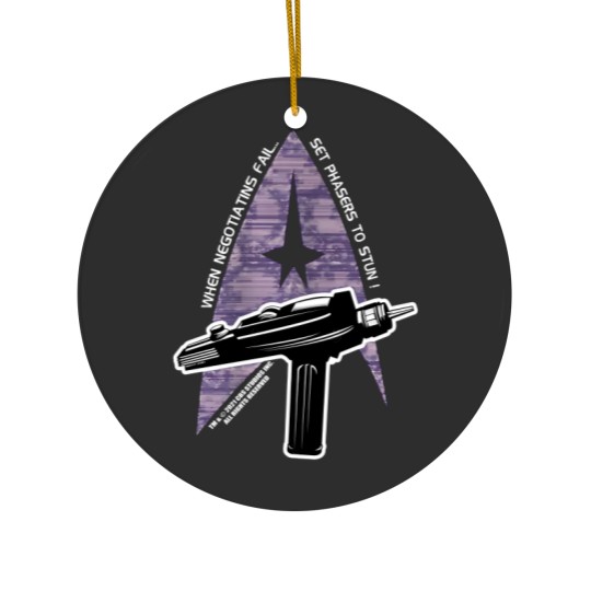 Discover Set phasers to stun 1 Ceramic Ornaments