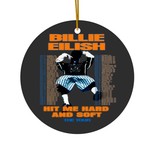 Discover Hit Me Hard and Soft tour Ceramic Ornaments, Billie Eilish Ceramic Ornaments