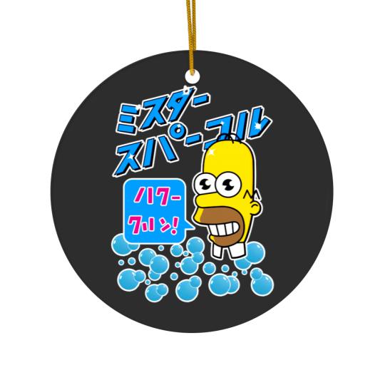 Discover Mr. Sparkle Japanese Homer Classic Ceramic Ornaments