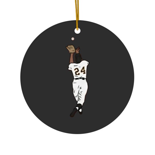 Discover Willie Mays “The Catch” Baseball Ceramic Ornaments