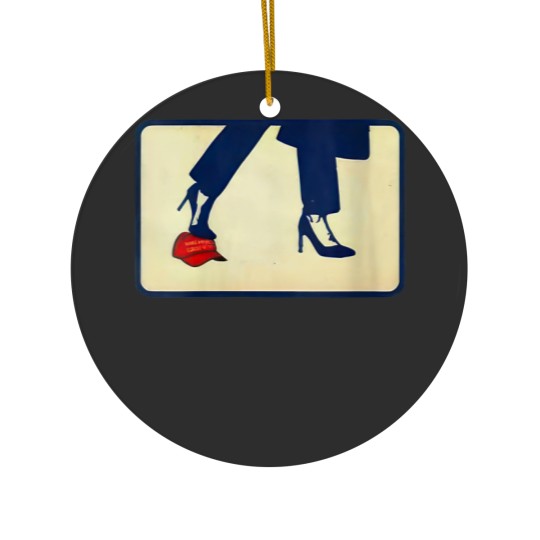 Discover Kamala High Heels Maga's Hat Funny Election Vote President - Kamala Harris - Ceramic Ornaments
