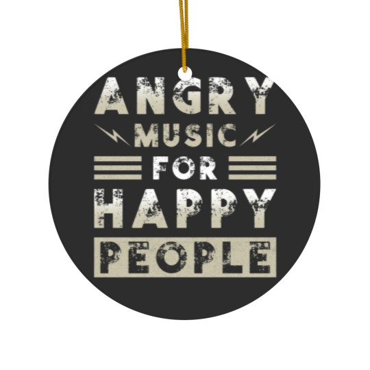 Discover Metal Music Angry Music For Happy People Ceramic Ornaments