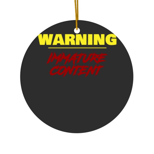 Discover Warning Ceramic Ornaments