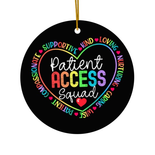 Discover Patient Access Squad Specialist Rainbow Appreciation Ceramic Ornaments