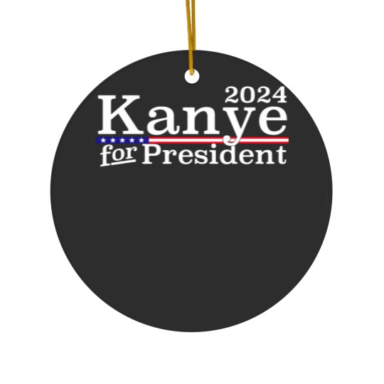 Discover Kanye 2024 For President Ceramic Ornaments