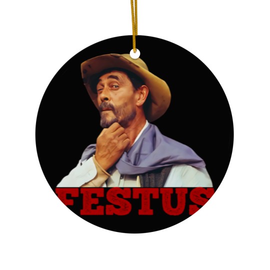 Discover Festus - Gunsmoke - 50s Tv Western Ceramic Ornaments