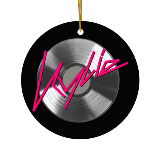 Discover Kylie Minogue  record silver Ceramic Ornaments