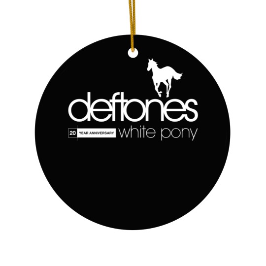 Discover Deftone White Pony 20th Anniversary Ceramic Ornaments