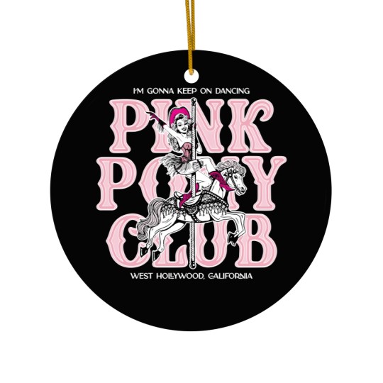 Discover Pink Pony Club Unisex Jersey Short Sleeve Ceramic Ornaments, Chappell Roan Fan Ceramic Ornaments